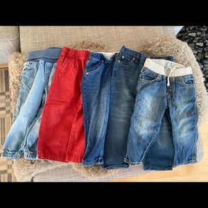 Lot of 5 toddler pants